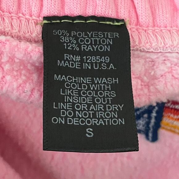 Aviator Nation Sweatpants Womens Small Pink Logo Jogger Fleece Rainbow Cotton - Picture 11 of 13